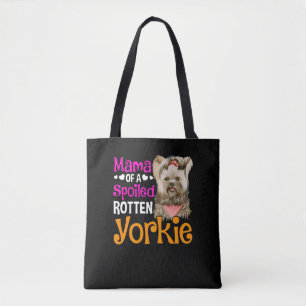Cute Yorkie, älskande Mamma Puppy Älskare Tygkasse