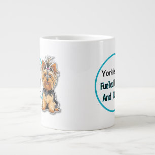 Cute Yorkie Hund Hair bryr sig inte Jumbo Mugg