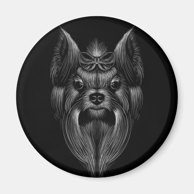 Cute Yorkie Magnet (Framsidan)