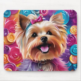 Cute Yorkie Mousepad Musmatta