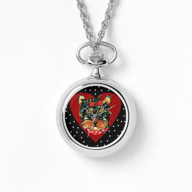 Cute Yorkie Poo Armbandsur (Framsida)