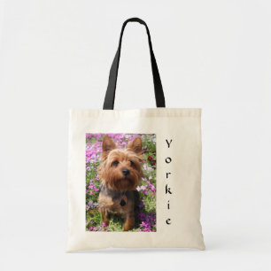 Cute Yorkie Puppy Hund Mamma Yorkshire Terrier Tygkasse