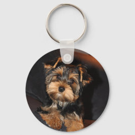 Cute Yorkie Yorkshire Terrier Hund Keychain Nyckelring