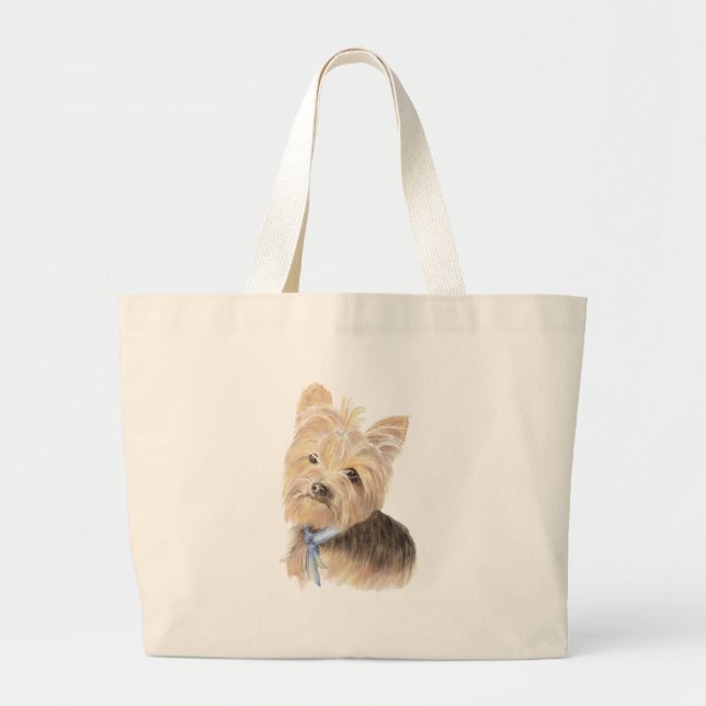 Cute Yorkie, Yorkshire Terrier, Hund, Pet Jumbo Tygkasse (Framsidan)