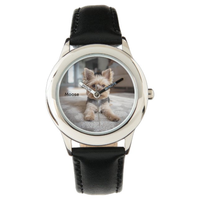 Cute Yorkshire Personlig Barn Armbandsur (Framsida)