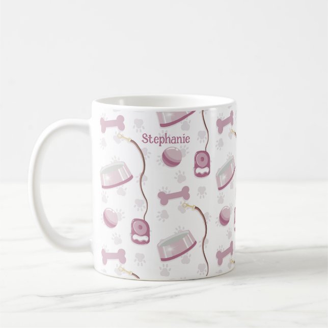 Cute Yorkshire Terrier Birthday Coffee Mugg (Vänster)