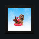 Cute Yorkshire Terrier God jul Smyckeskrin<br><div class="desc">Cute Yorkshire Terrier God jul</div>