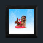 Cute Yorkshire Terrier God jul Smyckeskrin<br><div class="desc">Cute Yorkshire Terrier God jul</div>