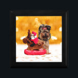Cute Yorkshire Terrier God jul Smyckeskrin<br><div class="desc">Cute Yorkshire Terrier God jul</div>