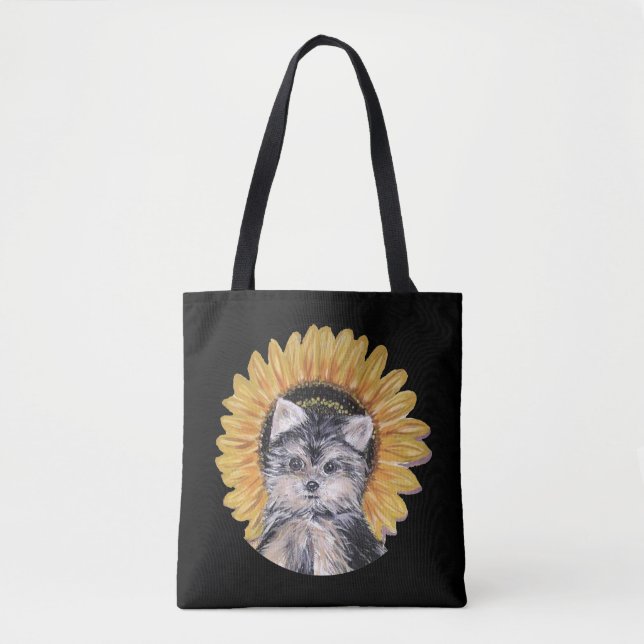 Cute Yorkshire Terrier Hund Tygkasse (Framsida)
