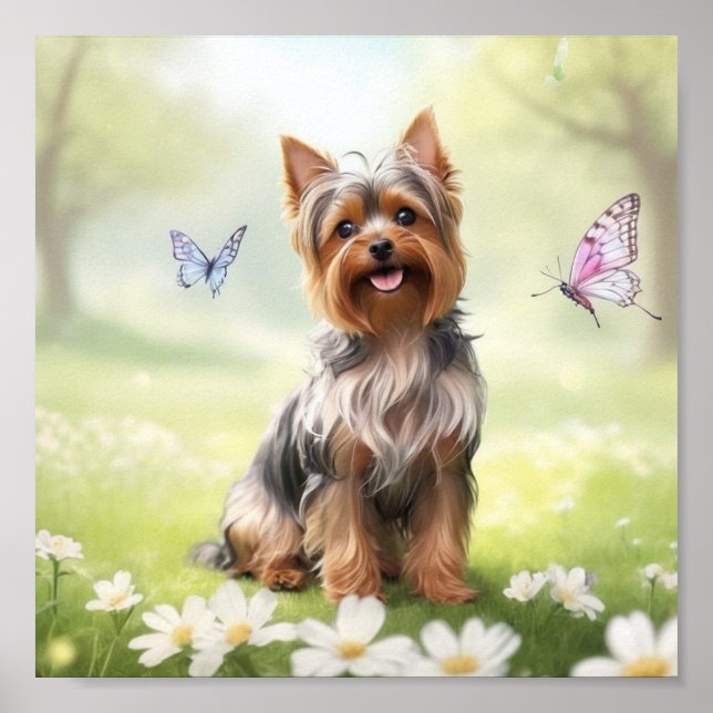 Cute Yorkshire Terrier Poster (Framsidan)