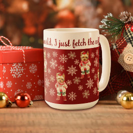 Cute Yorkshire Terrier Red jul Kaffemugg