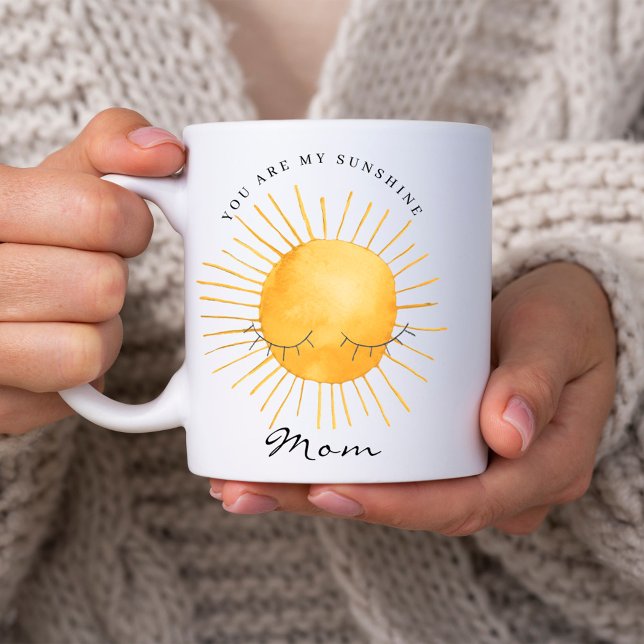 Cute You Are My Sunshine, Mom Keepsake Quote Kaffemugg (Skapare uppladdad)
