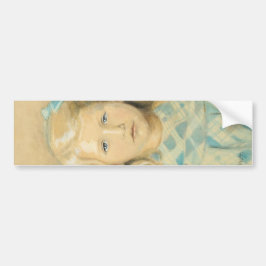 Cute Young Blonde Girl Bildekal