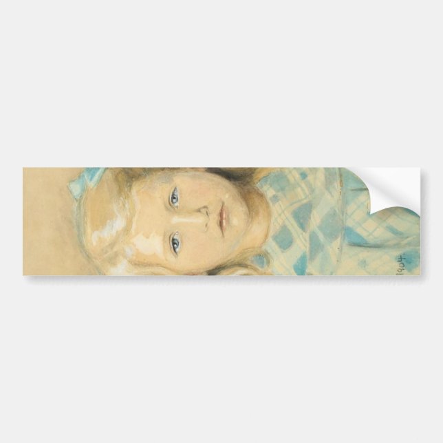 Cute Young Blonde Girl Bildekal (Framsidan)