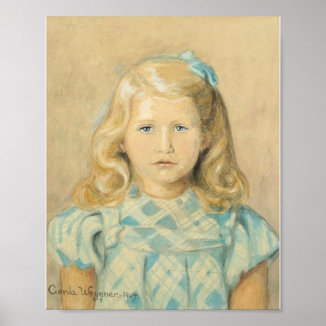 Cute Young Blonde Girl Poster (Framsidan)