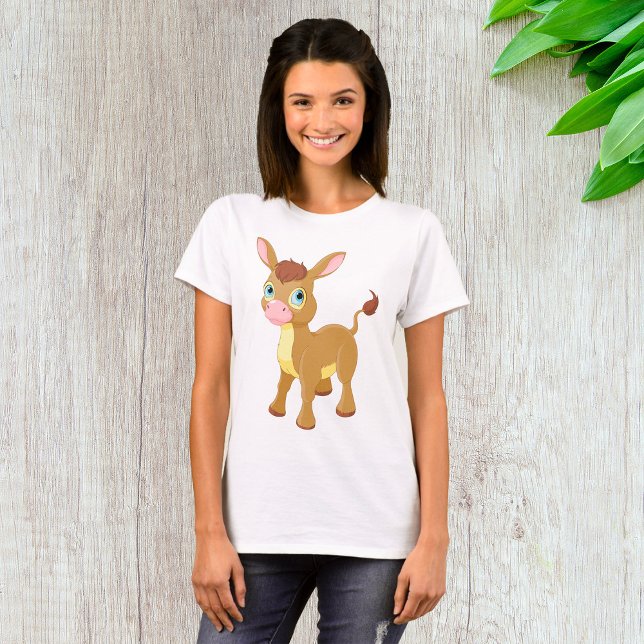Cute Young Donkey med Big Blue Ögon T Shirt (Skapare uppladdad)