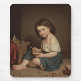 Cute Young Girl Eating Breakfast (Vintage Art) Musmatta