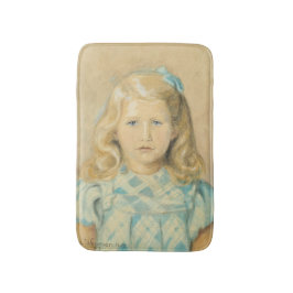 Cute Young Girl with Blonde Hair Badrumsmatta