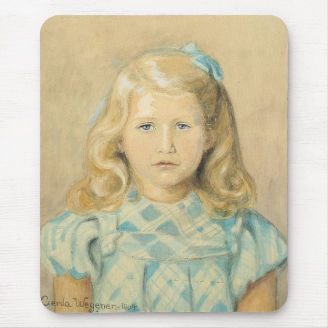 Cute Young Girl with Blonde Hair Musmatta (Framsidan)