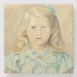 Cute Young Girl with Blonde Hair Stenunderlägg