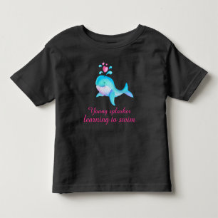 Cute young splasher-flickor rosa aqua val t-shirt