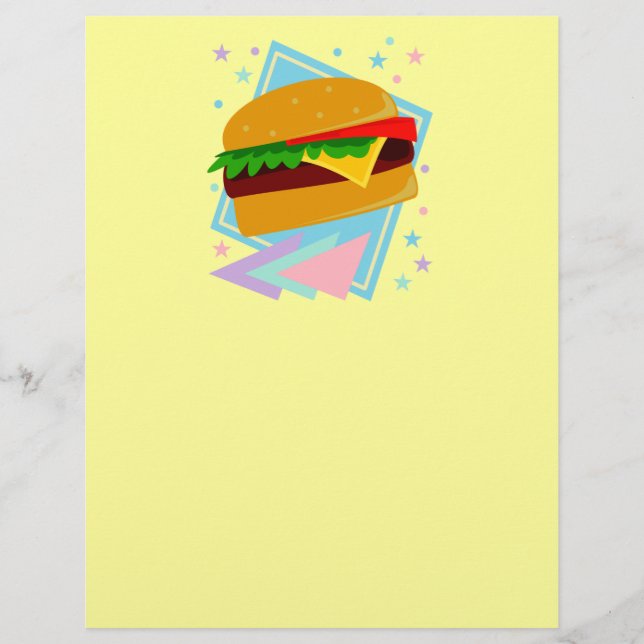 Cute Yummy Burger Reklamblad (Framsidan)