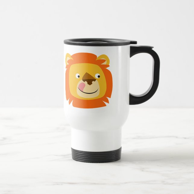 Cute Yummy Tecknad Lejon Mugg (Höger)