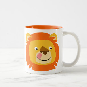 Cute Yummy-Tecknaden Lejon Två-Tonad Mugg