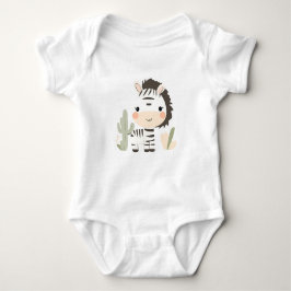 Cute Zebra Baby Jersey Bodykostym T Shirt