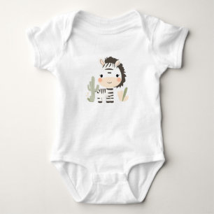 Cute Zebra Baby Jersey Bodykostym T Shirt