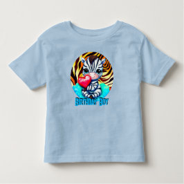 Cute Zebra Birthday Boy T Shirt