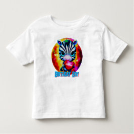 Cute Zebra Birthday Boy T Shirt