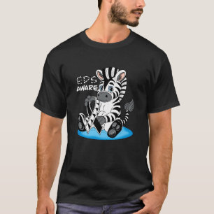 Cute Zebra EDS Awareness Ribbon T Shirt