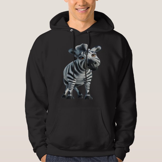 Cute Zebra Hoodie (Framsida)