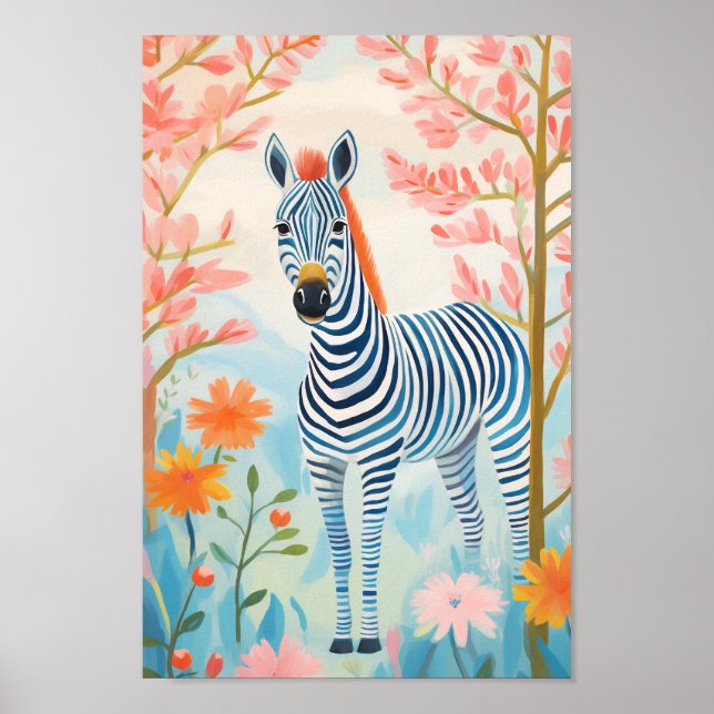 Cute Zebra Poster (Framsidan)