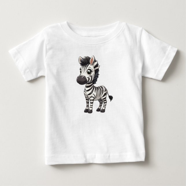 Cute Zebra T Shirt (Framsida)