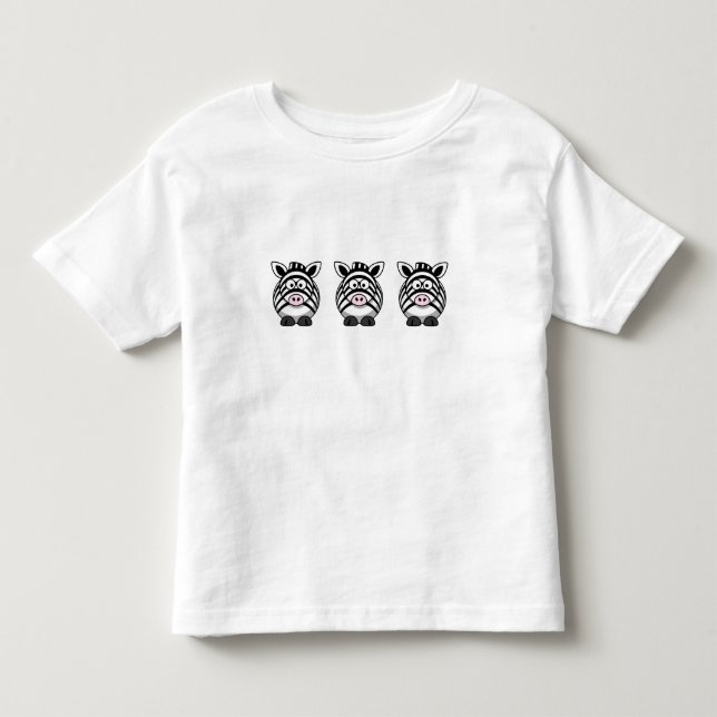 Cute Zebra T-shirt (Framsida)