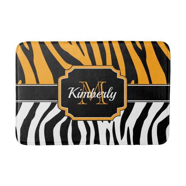 Cute Zebra tryck Badrumsmatta (Framsidan)