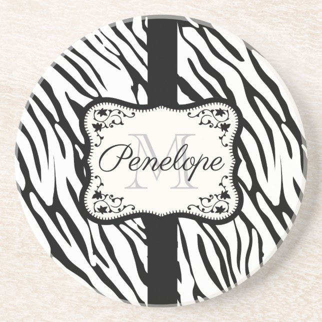 Cute Zebra tryck Underlägg (Framsidan)