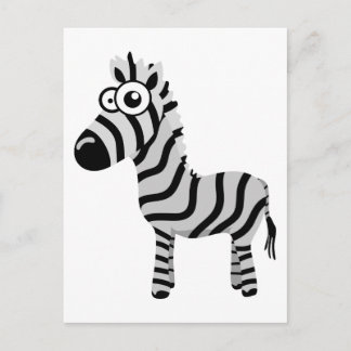 Cute zebra vykort