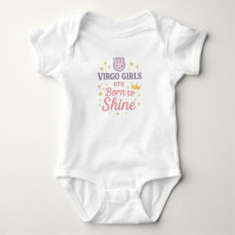 Cute Zodiac Baby Bodydräkt Gift för nyfödda flicko T Shirt