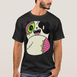 Cute Zombie Panda Funny Halloween Animals T Shirt