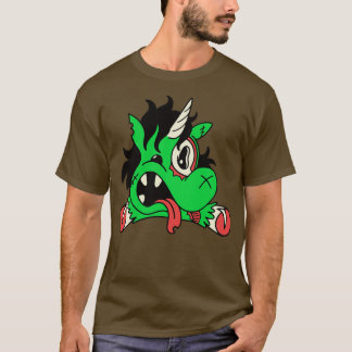 Cute Zombie Unicorn Funny Halloween Animals T Shirt