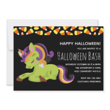 Cute Zombie Unicorn Halloween fest