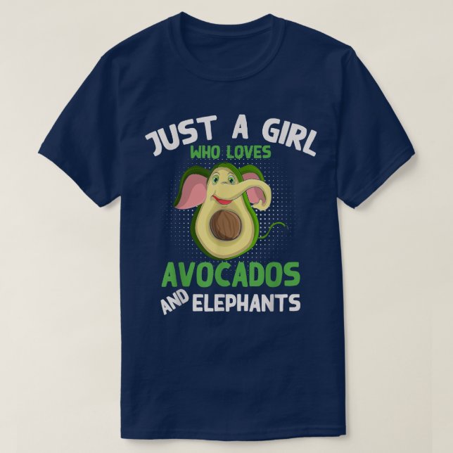 Cute Zoo Animal, bara en flicka som Kärlek Avocado T Shirt (Design framsida)