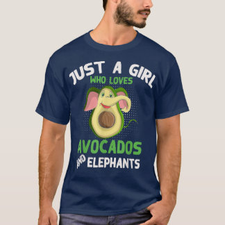 Cute Zoo Animal, bara en flicka som Kärlek Avocado T Shirt