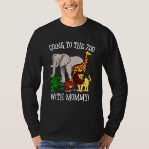 Cute Zoo-För barn går till zoo med Mamma Anim T Shirt