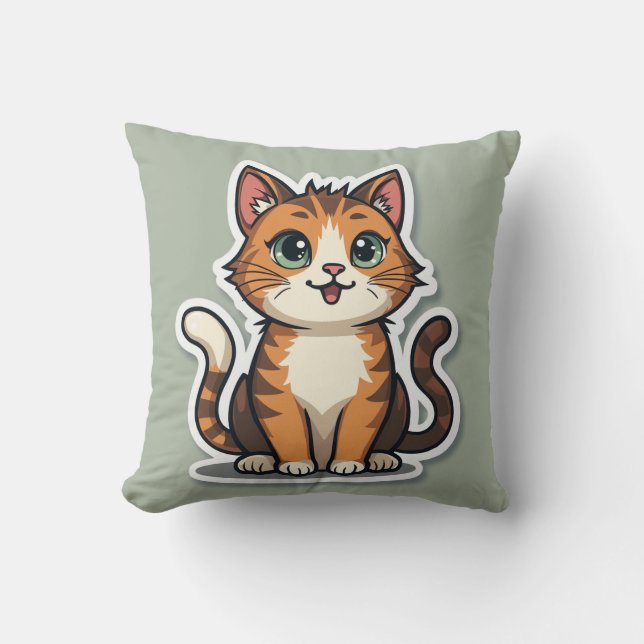 cutecat Dekorativ kudde (Framsida)