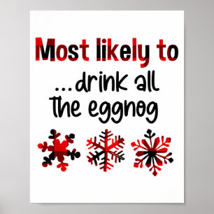 Cutecomfy Mest Sannolikt Dricka All Äggnog Chri Poster